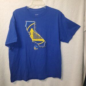 Golden State Warriors Basketball Blue Short Sleeve T-shirt Size XL NWOT, EUC